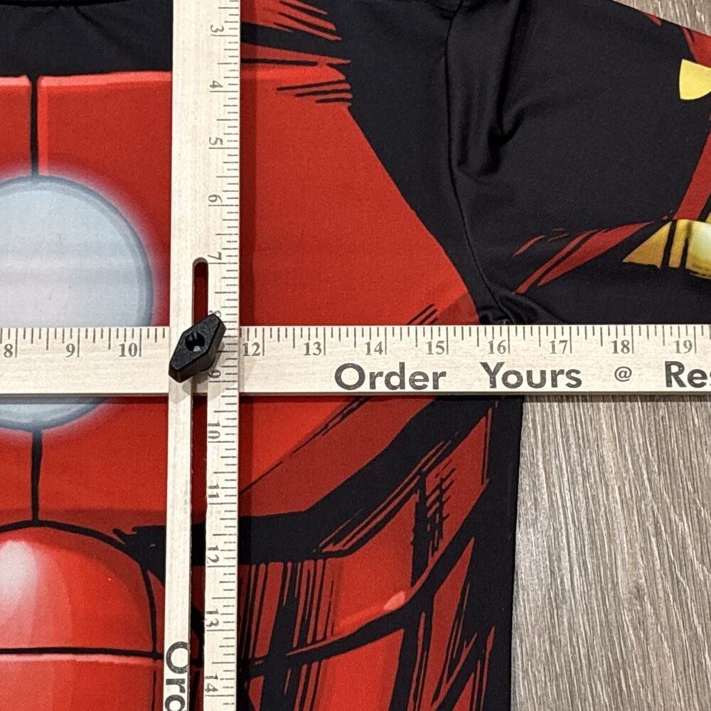 Under Armour Red and Black Graphic Short Sleeve Compression Shirt - Picture 4 of 11